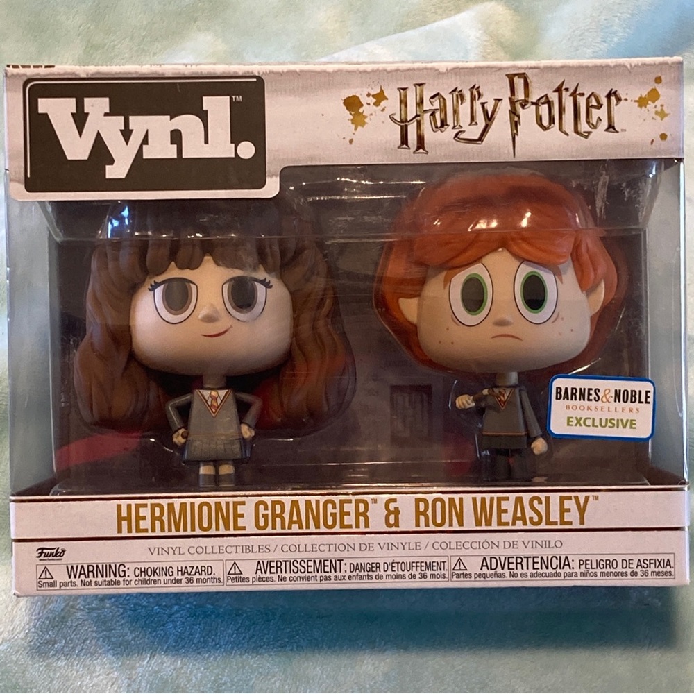 NEW Funko Vynl Harry Potter Hermione Granger Ron Weasley Barnes Noble Exclusive